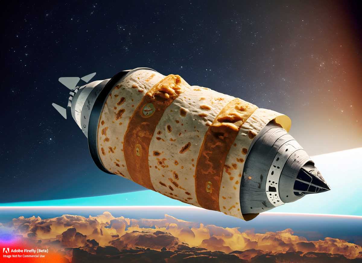 Mexico Launches Burrito-Shaped Spaceship for Fun and Efficient Space Exploration