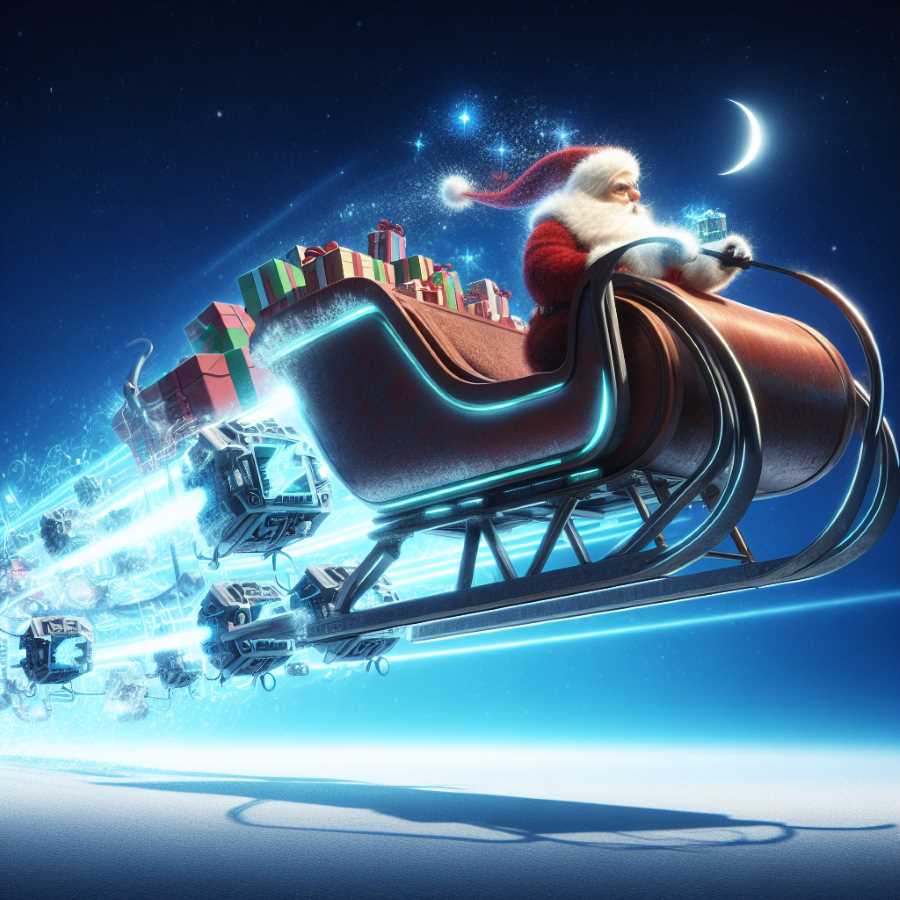 Is Santa Zooming at Light Speed or Teleporting Globally?