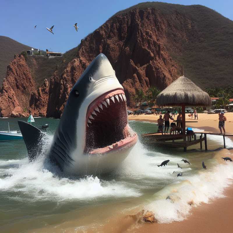 Jaws Strikes Again as Shark Attacks in Melaque, Jalisco