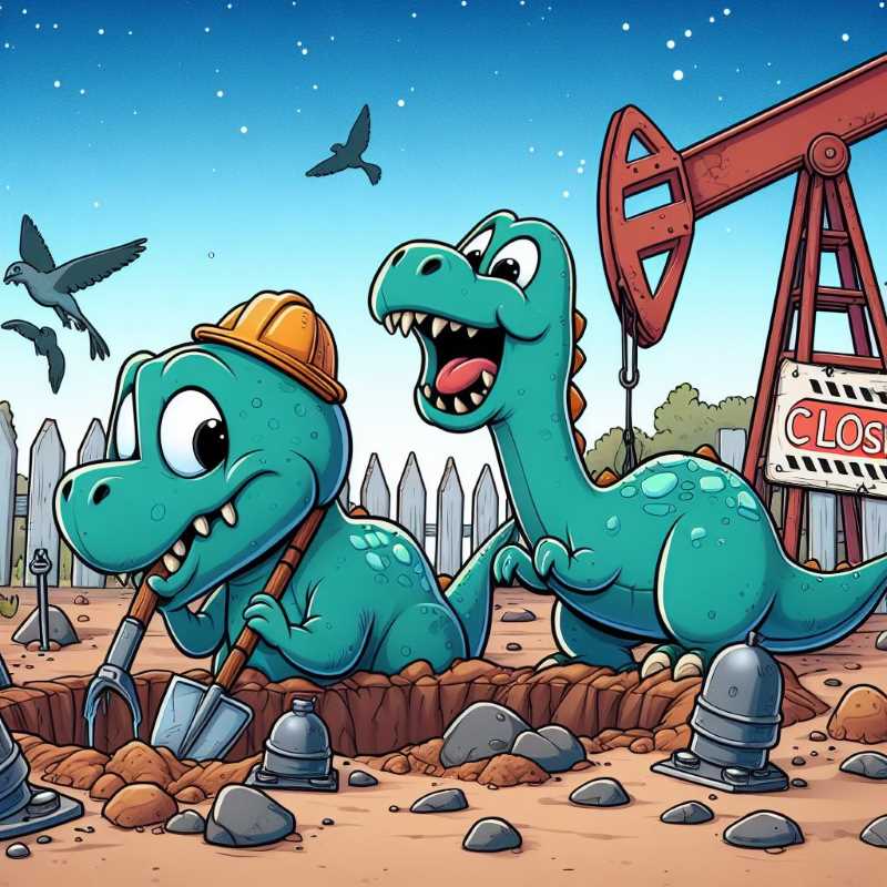 Fossil Fuel Dinosaurs Dig Their Own Graves (but Don't Invite the Solar Panels)