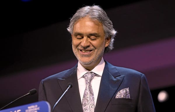 Italian tenor Andrea Bocelli.