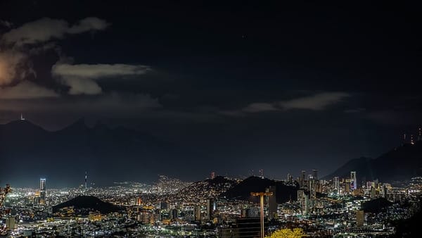 Monterrey at night.