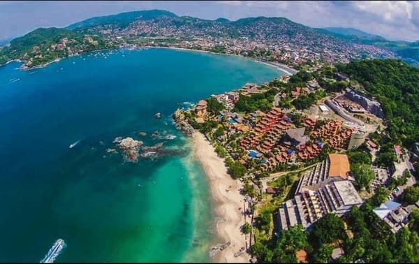Ixtapa. In this area there is a beach resort that has a hotel strip of three kilometers.