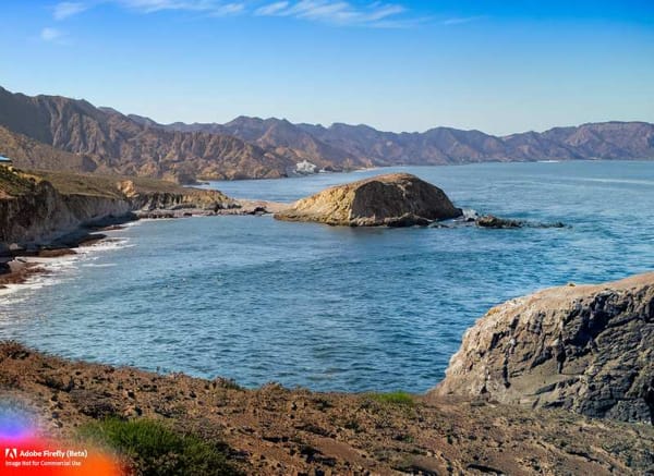 A stunning view of the California coastline, where early European explorers first set foot.