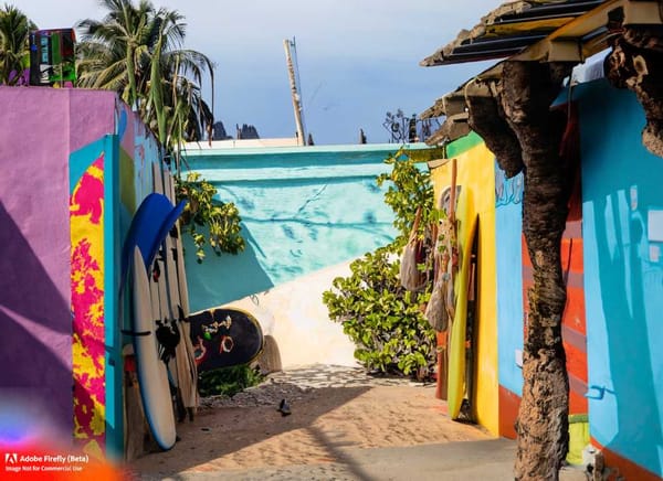 Sayulita's colorful streets and laid-back atmosphere make it a popular destination for surfers and yogis alike.