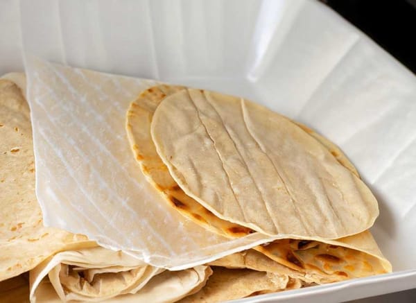 Preserving tortillas: Wrap them in paper or cloth, place in a container, and store in the refrigerator for up to ten days.