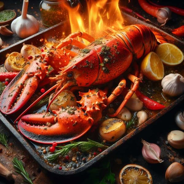 Crack open a whole lobster, slather it in fiery garlic butter, and let the oven unleash its primal magic.