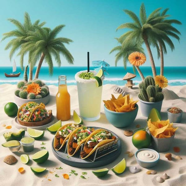 Palm trees sway, margaritas blend, but your heart screams, “jackfruit tacos!”