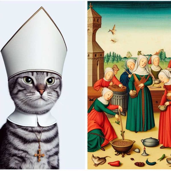 Canonized cats and kitchen quibbles: The astonishing contradictions of medieval women's world.