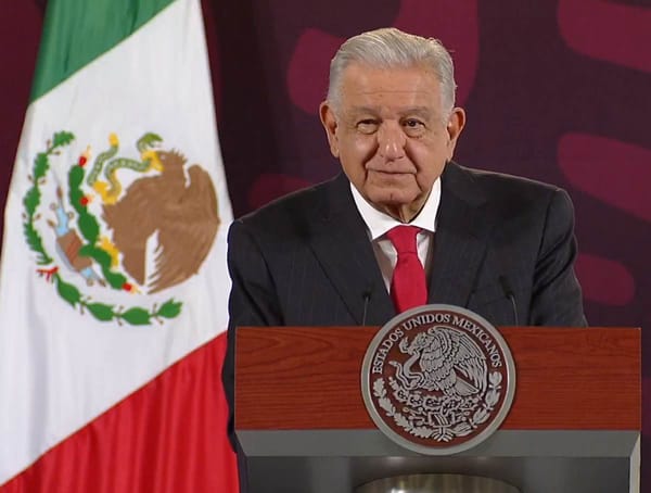 President López Obrador addresses the nation during the Morning Conference at the National Palace.