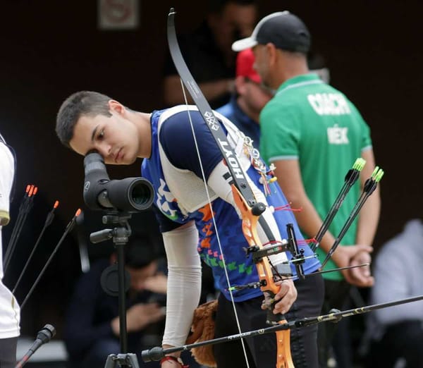 Matías Grande Kalionchiz, Mexico's rising archery star, takes aim at his Olympic dreams.