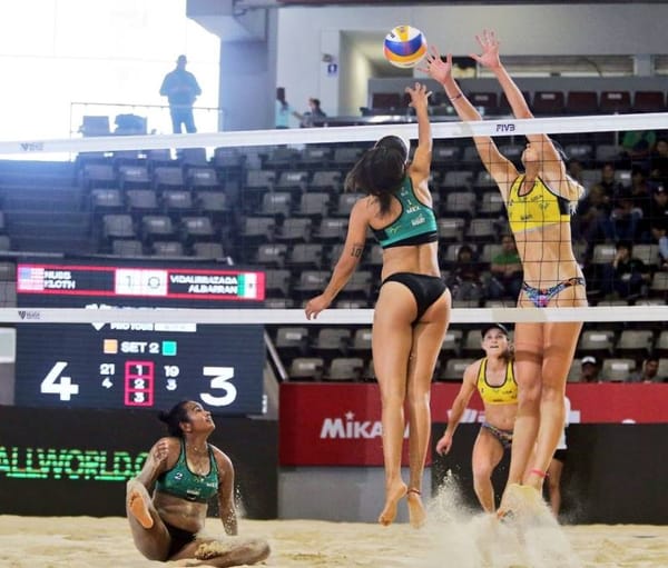 Mexico's beach volleyball stars soar towards Olympic qualification.