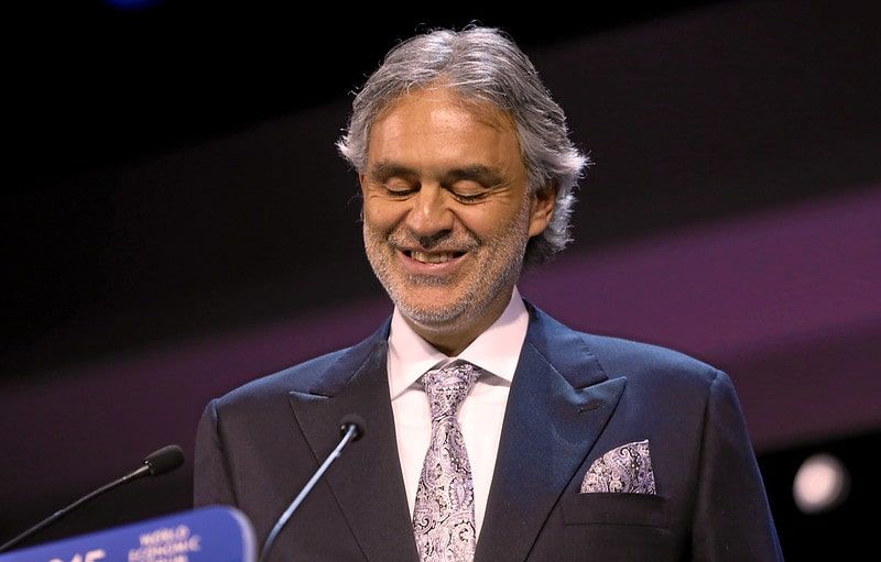 Italian tenor Andrea Bocelli.