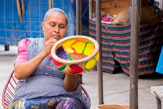 Indigenous woman in Mexico.