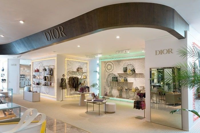 Dior's ephemeral store in El Palacio de Hierro Cancun.