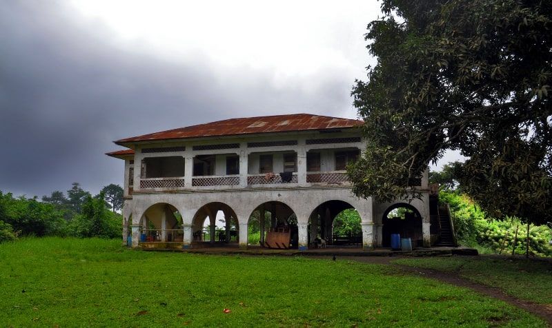 Colonial building in Equatorial Guinea
