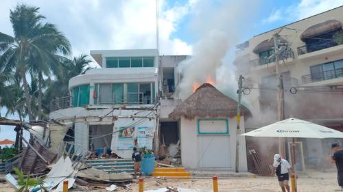 Gas explosion in Playa del Carmen hotel.