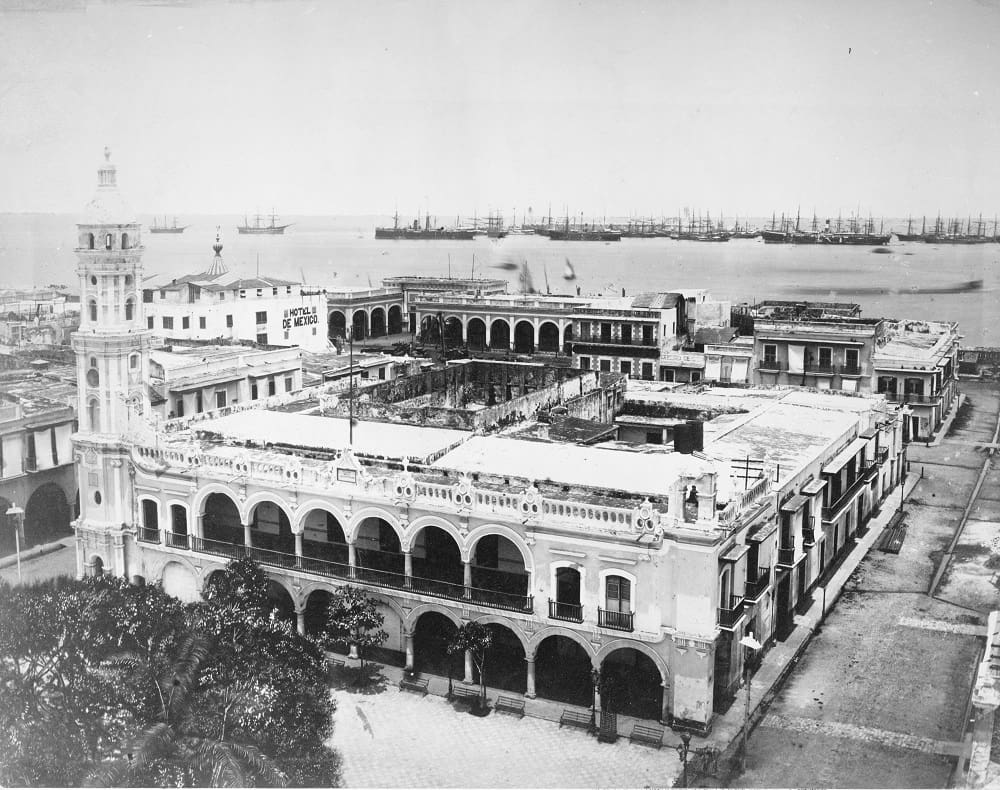 The Palace of Veracruz at the end of the 19th century.