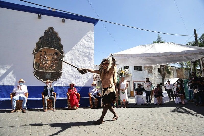 A tastoan, an indigenous dance of more than 400 years old is performed in Tonalá, Jalisco.