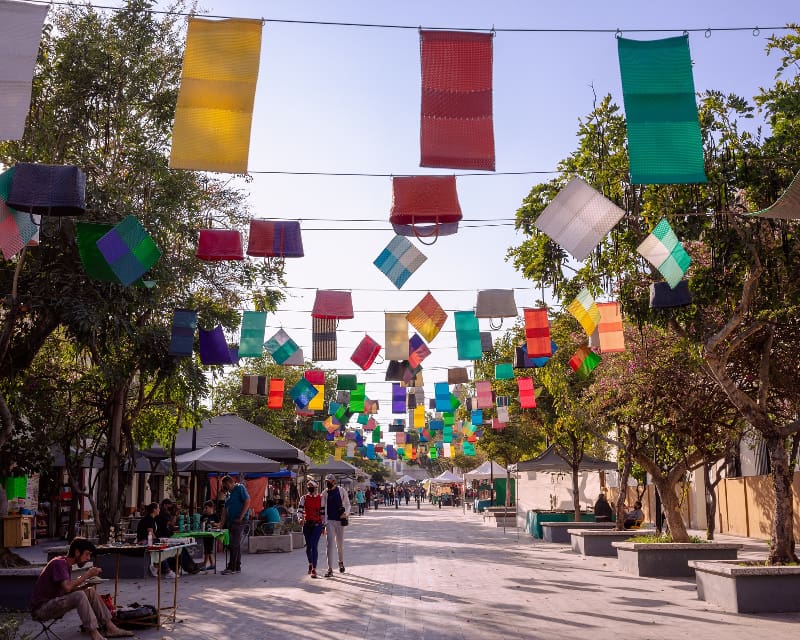 Traditional pedestrian area in the heart of Zapopan.