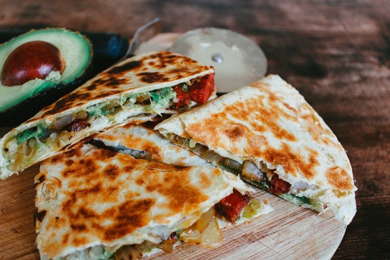 The quesadilla is a clear example of the crossbreeding of two cultures.
