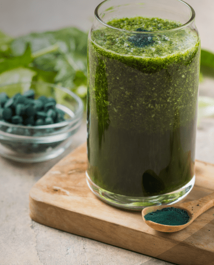 Some beneficial health effects associated with the consumption of spirulina.