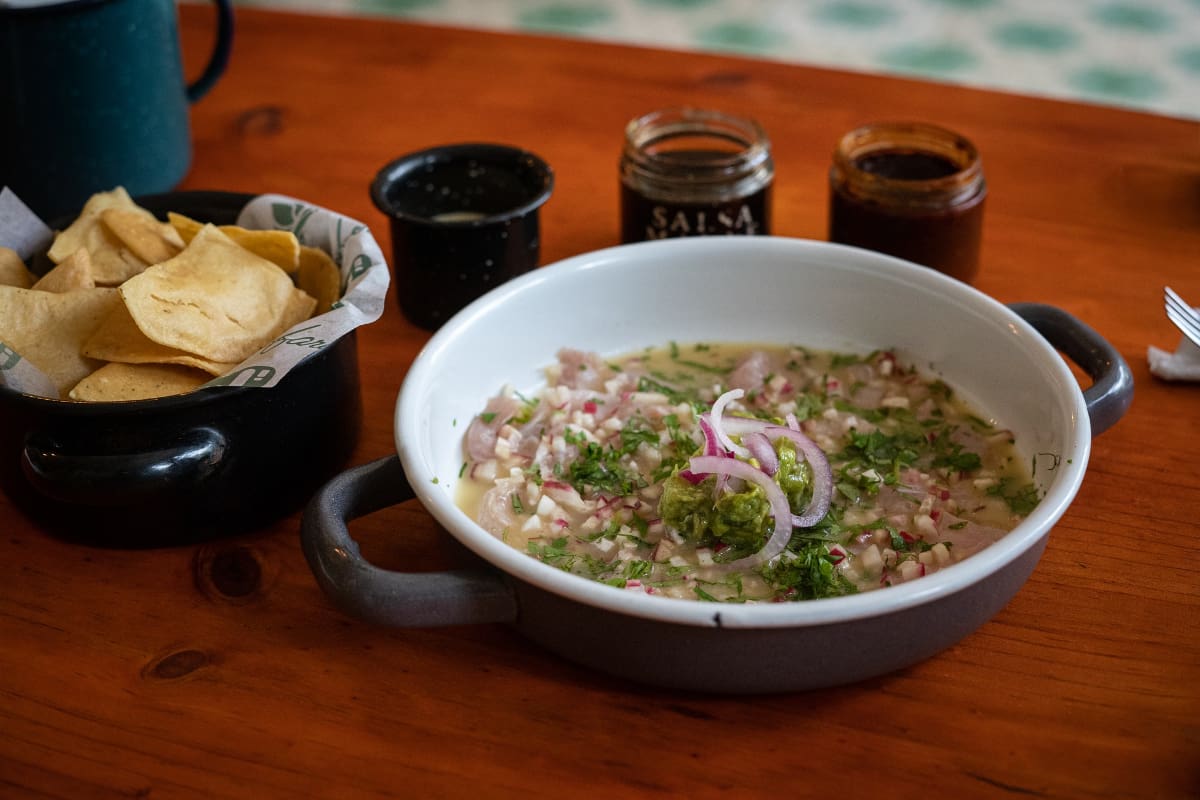 Craving for seafood? Try Puerto Vallarta style fish ceviche.