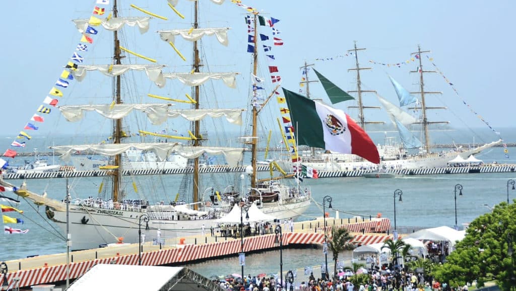 The Tall Ships arrived in Veracruz, the last port on the itinerary of the "Velas Latinoamérica 2022".