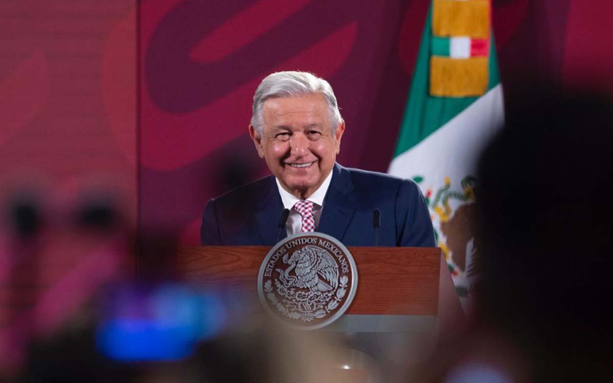 President Andrés Manuel López Obrador during the morning press conference.