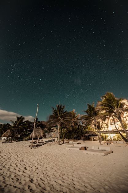 With Tulum's new nighttime hours, visitors may spend more time at the beach even after dark.
