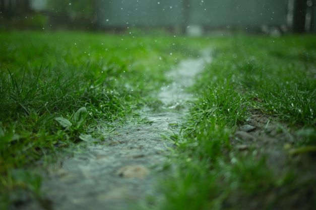 Pluvial precipitation contains particles that are hazardous to health.