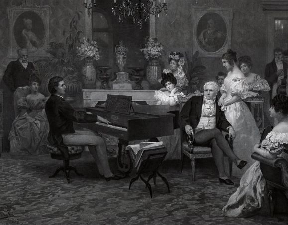 Frédéric Chopin at the Radziwill Palace, 1829.