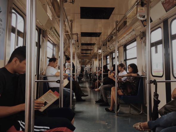 Passengers on public transportation frequently report feeling anxious.