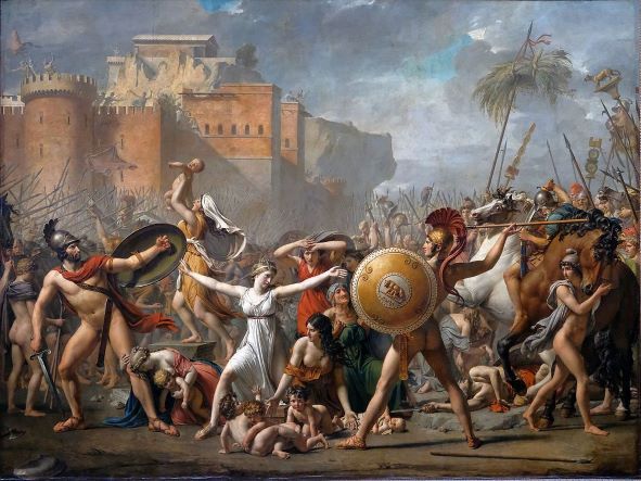 The Intervention of the Sabine Women (painting by Jacques-Louis David). Source: Wikimedia