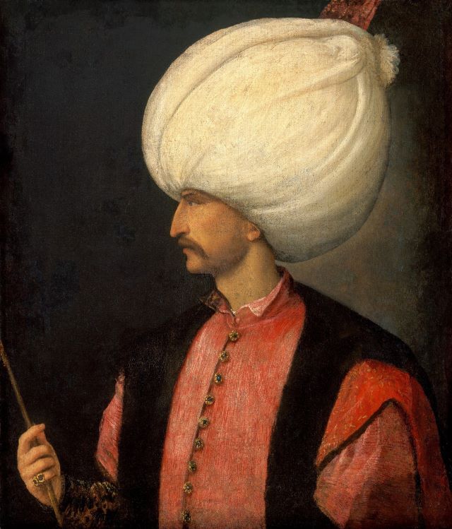 The first portrait of Suleiman I the Magnificent in the Titian style.