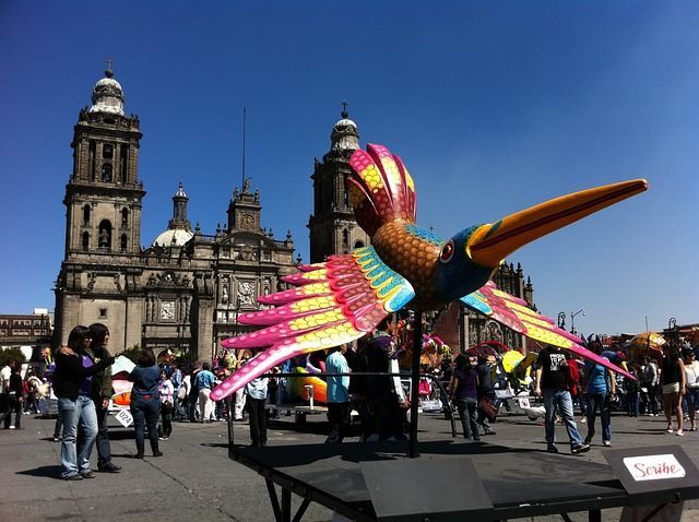 The vibrant colors and intricate designs of alebrijes are on full display at the annual parade in Mexico City.