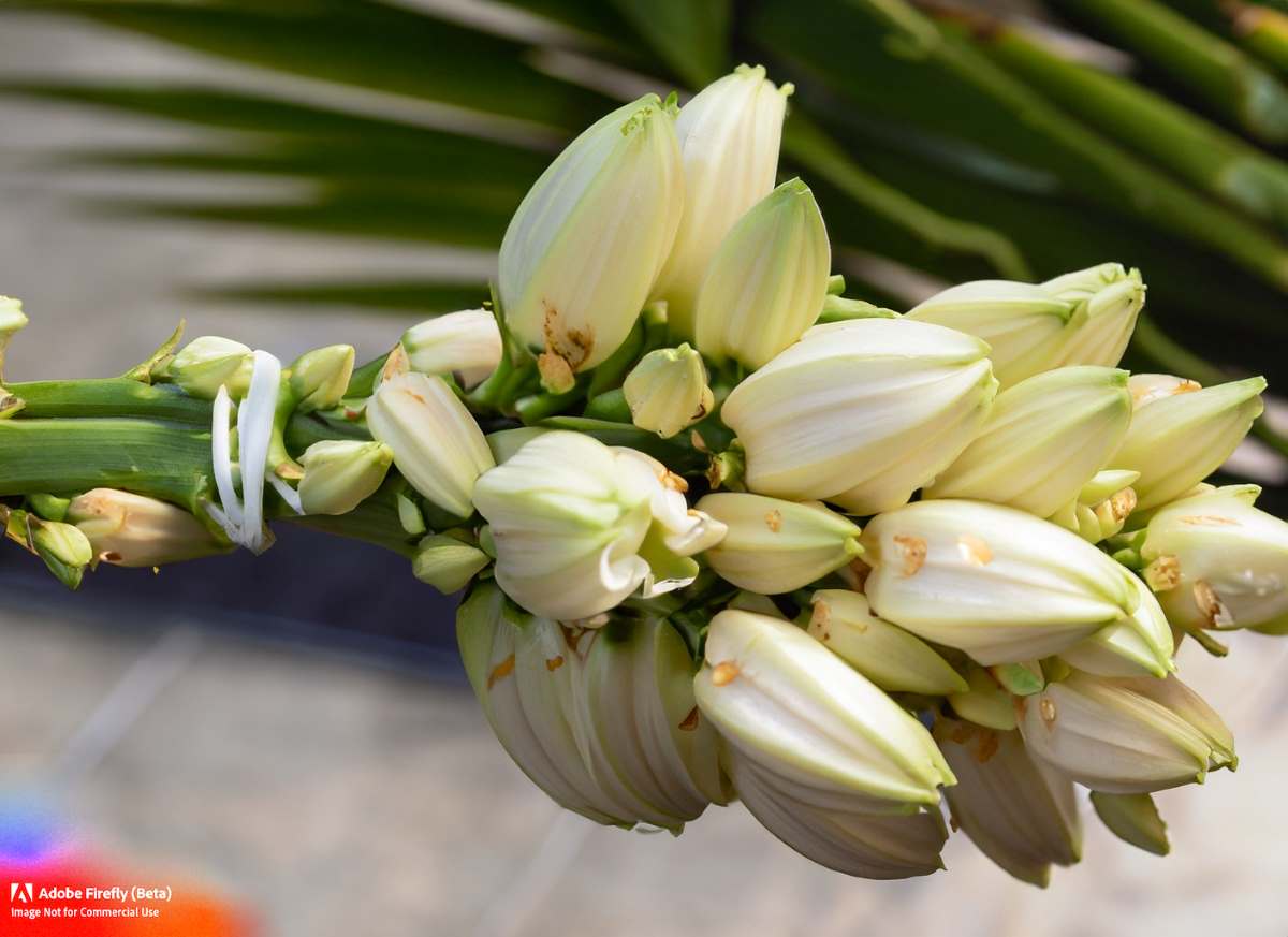 A bunch of fresh izote flowers, ready to add a burst of authentic Central Mexican flavor to your culinary creations.
