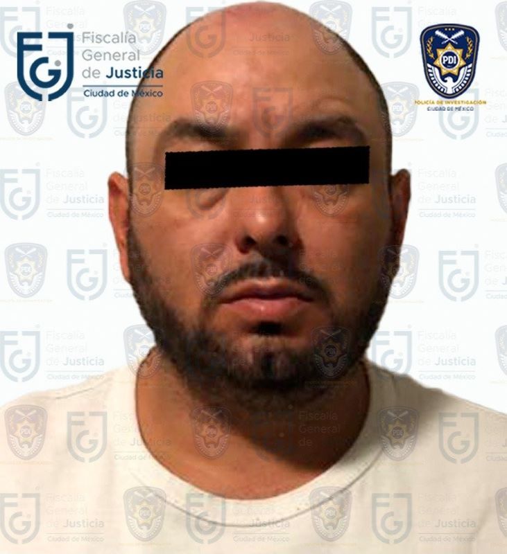 Detectives from the Mexico City District Attorney's Office arrested Cristian "N", alias "La Hamburguesa".