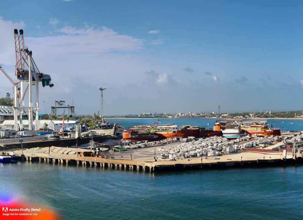 A photo of a port in Mexico - Investing in infrastructure, such as ports, is crucial for Mexico.