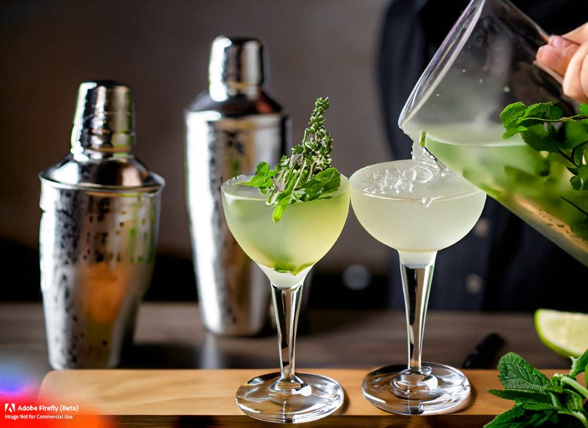 Mixologists use fresh herbs like mint, basil, and thyme to add a fresh and aromatic dimension to their cocktails.