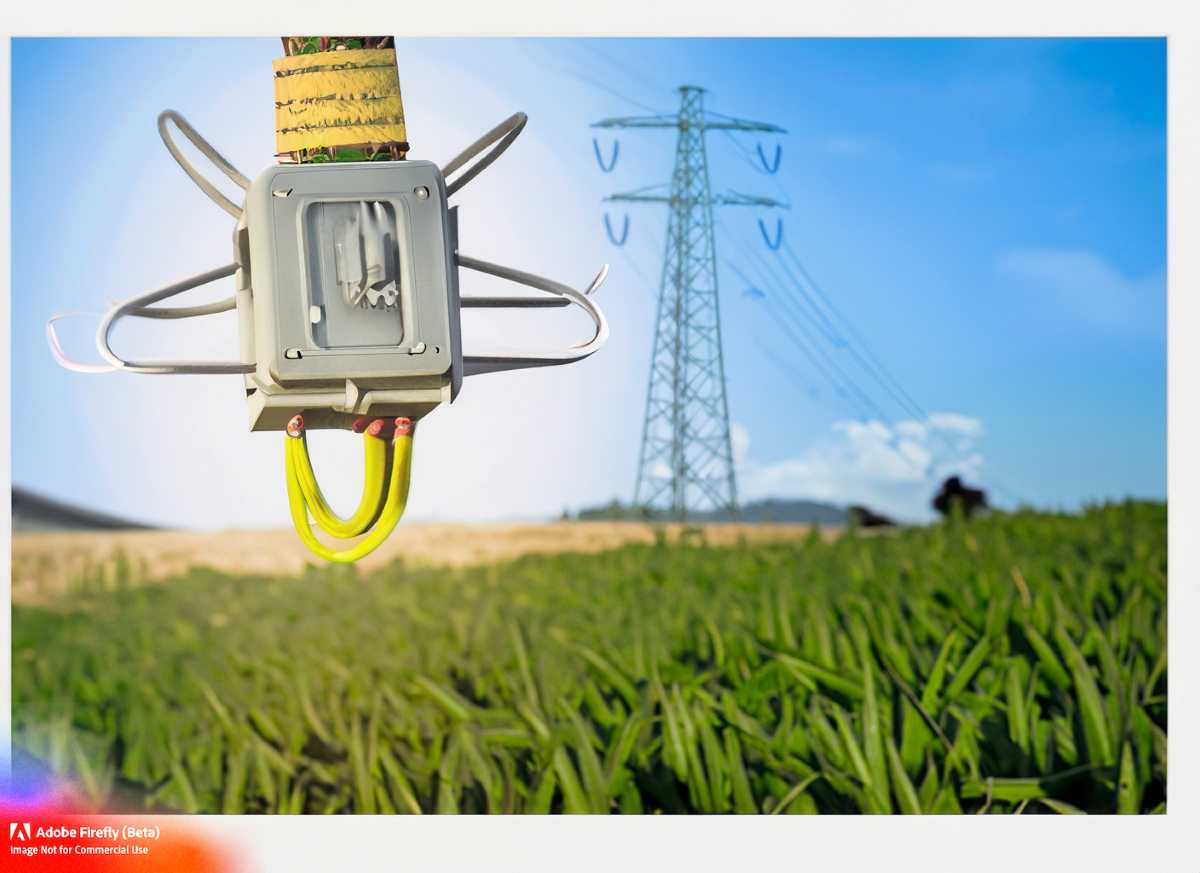 Farmers in rural India benefit from free electricity, a government initiative to support agriculture.