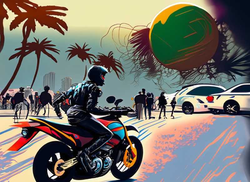 Motorcycle enthusiasts rev up the excitement in Acapulco, adding a dash of adrenaline to the city's atmosphere.
