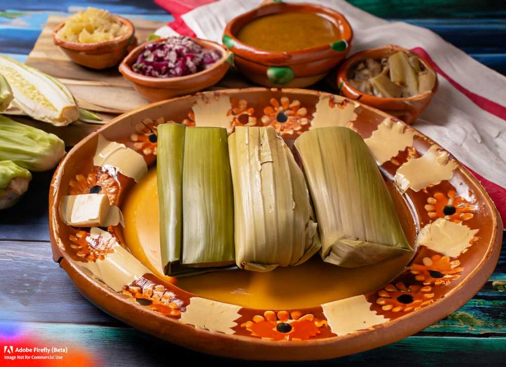 A spread of Tamales of Oaxaca, showcasing the colors and rich flavors.