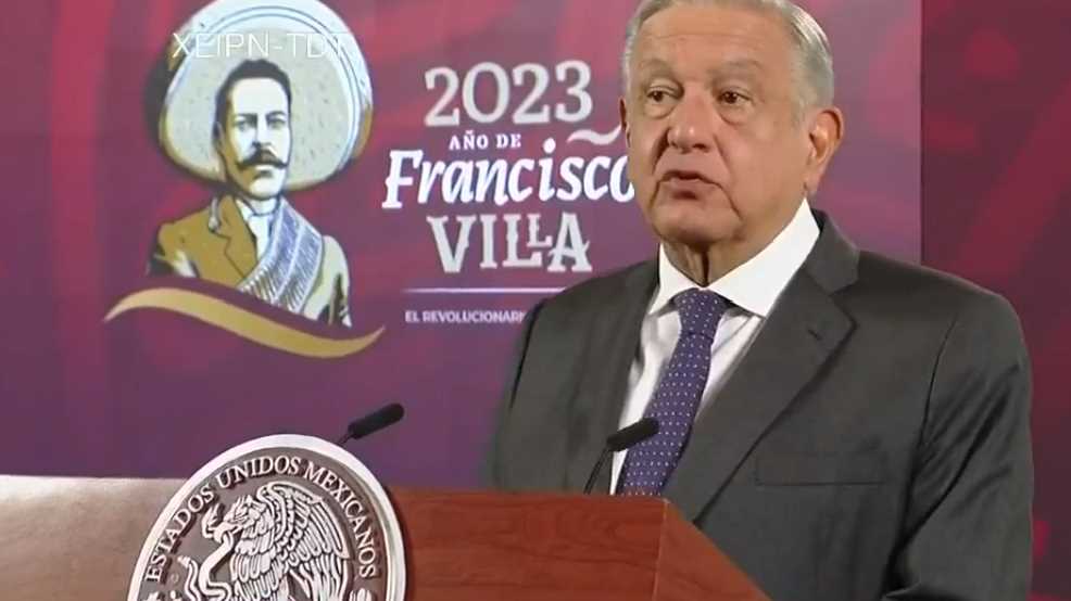 President Andrés Manuel López Obrador addresses the nation during his Morning Conference at the National Palace.