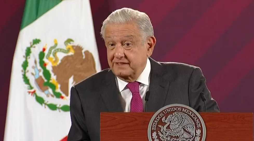 President Andrés Manuel López Obrador addresses media concerns during his morning conference at the National Palace.