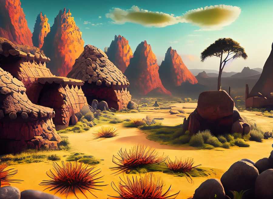 A vibrant reconstruction of a prehistoric landscape helps us visualize the world in which early hominids thrived.