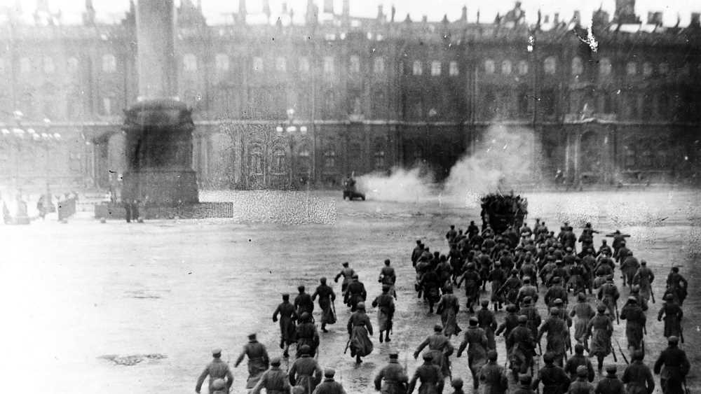 The Assault on the Winter Palace, the October Revolution's iconic moment.
