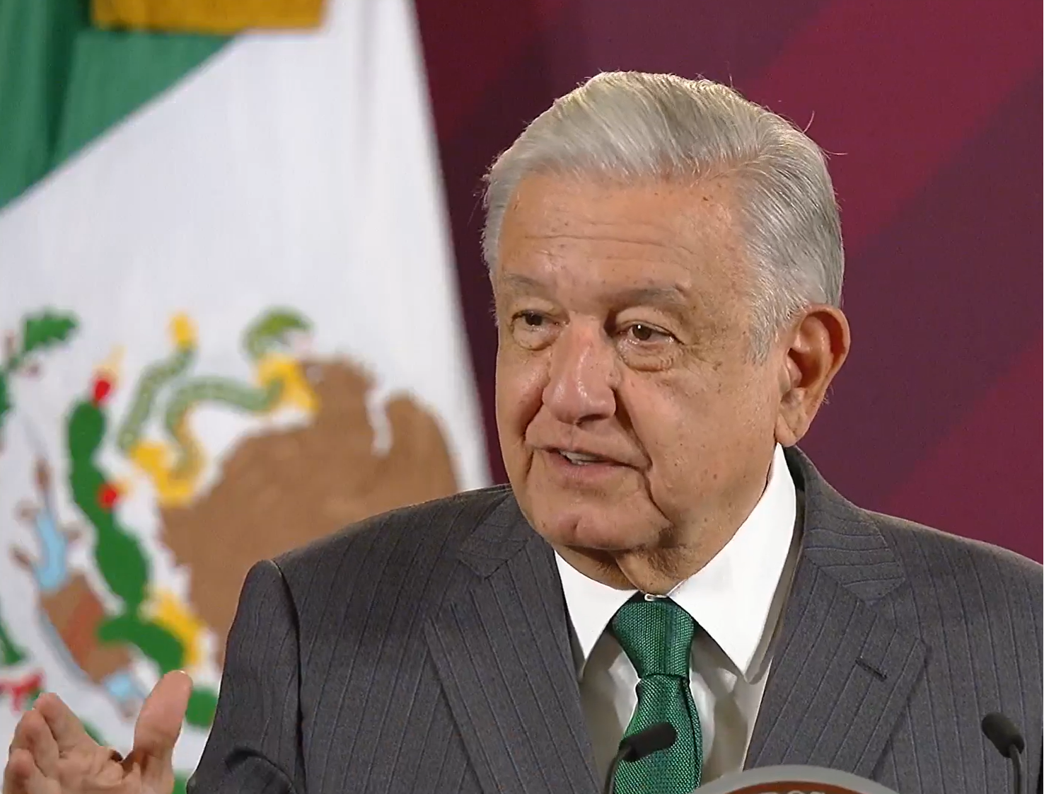 President AMLO addresses the nation with updates on fuel prices, Mayan Train progress, and hurricane relief efforts.